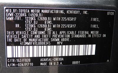 2020 Toyota RAV4 Hybrid LE  AWD - Photo 33 - Mishawaka, IN 46545