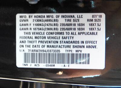 2018 Honda CR-V Touring  AWD - Photo 37 - Mishawaka, IN 46545