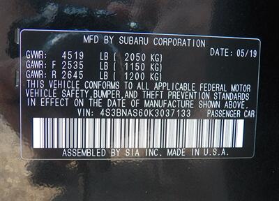 2019 Subaru Legacy 2.5i Sport   - Photo 38 - Mishawaka, IN 46545
