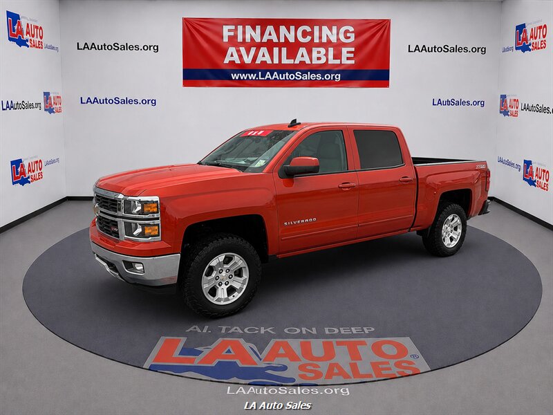 Sunset Orange Metallic 2015 Chevrolet Silverado 1500 Pickup Truck Four-Wheel Drive Automatic