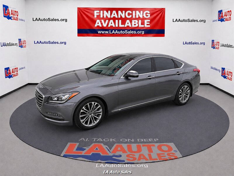 Empire State Gray 2016 Hyundai Genesis Sedan Rear-Wheel Drive Automatic
