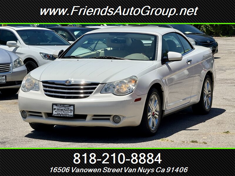 Stone White Clearcoat 2008 Chrysler Sebring Convertible Front-Wheel Drive Automatic