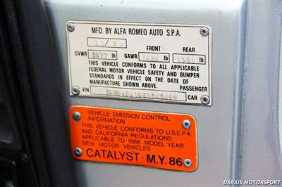 1986 Alfa Romeo Spider Veloce Quadrifoglio  ***PININFARINA-DESIGNED CLASSIC*** - Photo 63 - San Ramon, CA 94583