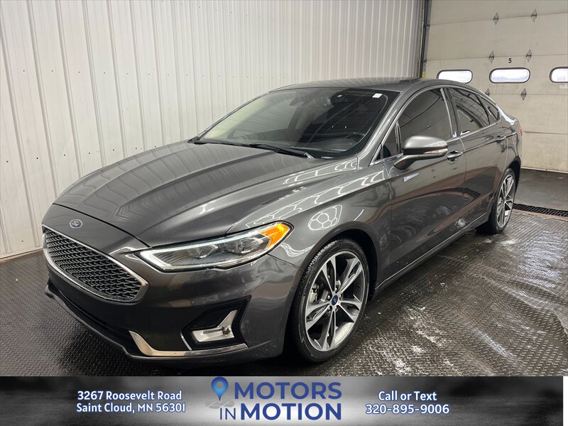 Gray (Magnetic) 2019 Ford Fusion Titanium AWD Sedan All-Wheel Drive Automatic