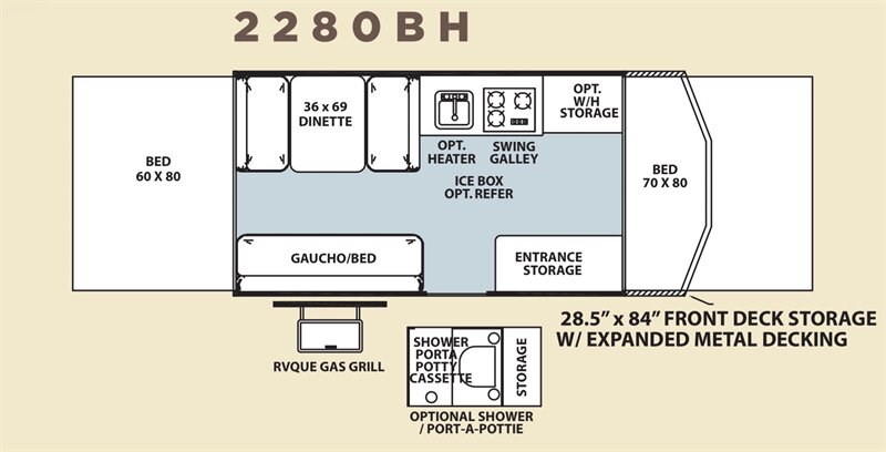 2010 Forest River Rockwood Freedom 2280BH  