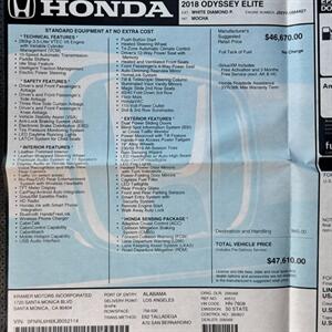 2018 Honda Odyssey Elite   - Photo 51 - Salt Lake City, UT 84115