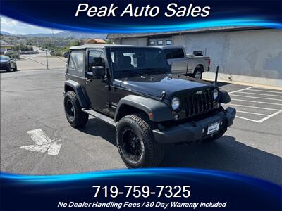 2016 Jeep Wrangler Sport S SUV