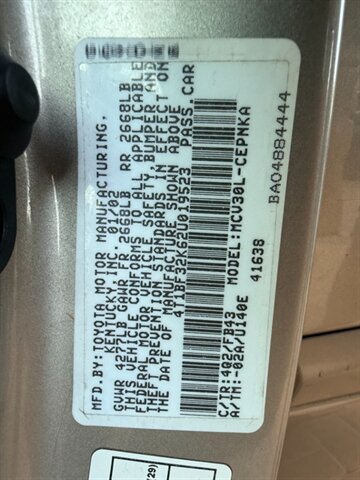 2002 Toyota Camry LE V6 - Photo 47 - Canyon Country, CA 91351