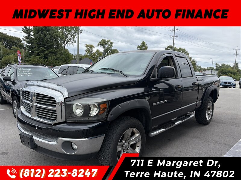 Brilliant Black Crystal Pearlcoat 2007 Dodge RAM 1500 Pickup Truck Four-Wheel Drive Automatic