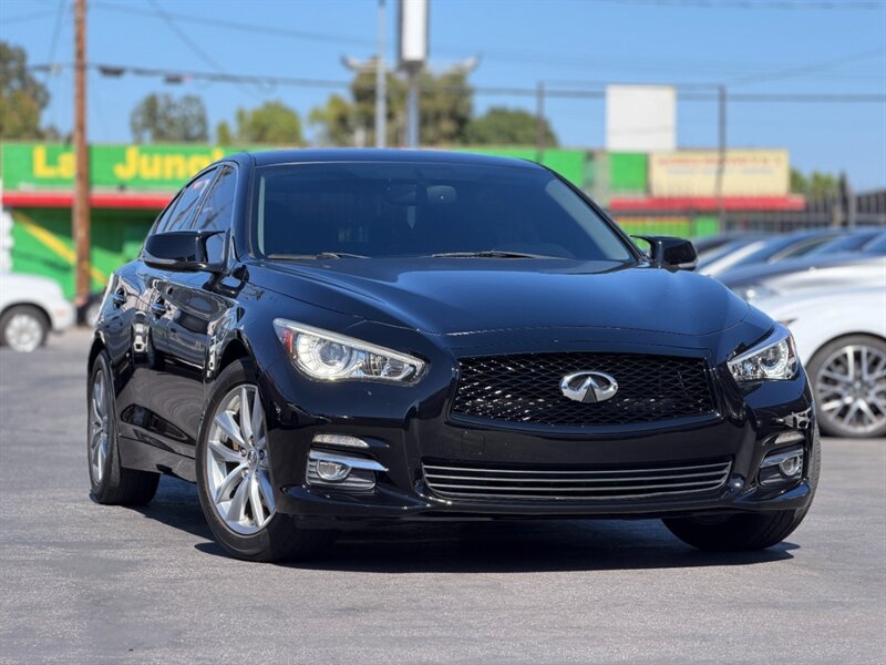 Black 2015 INFINITI Q50 3.7 Premium AWD Sedan All-Wheel Drive 7-Speed Automatic