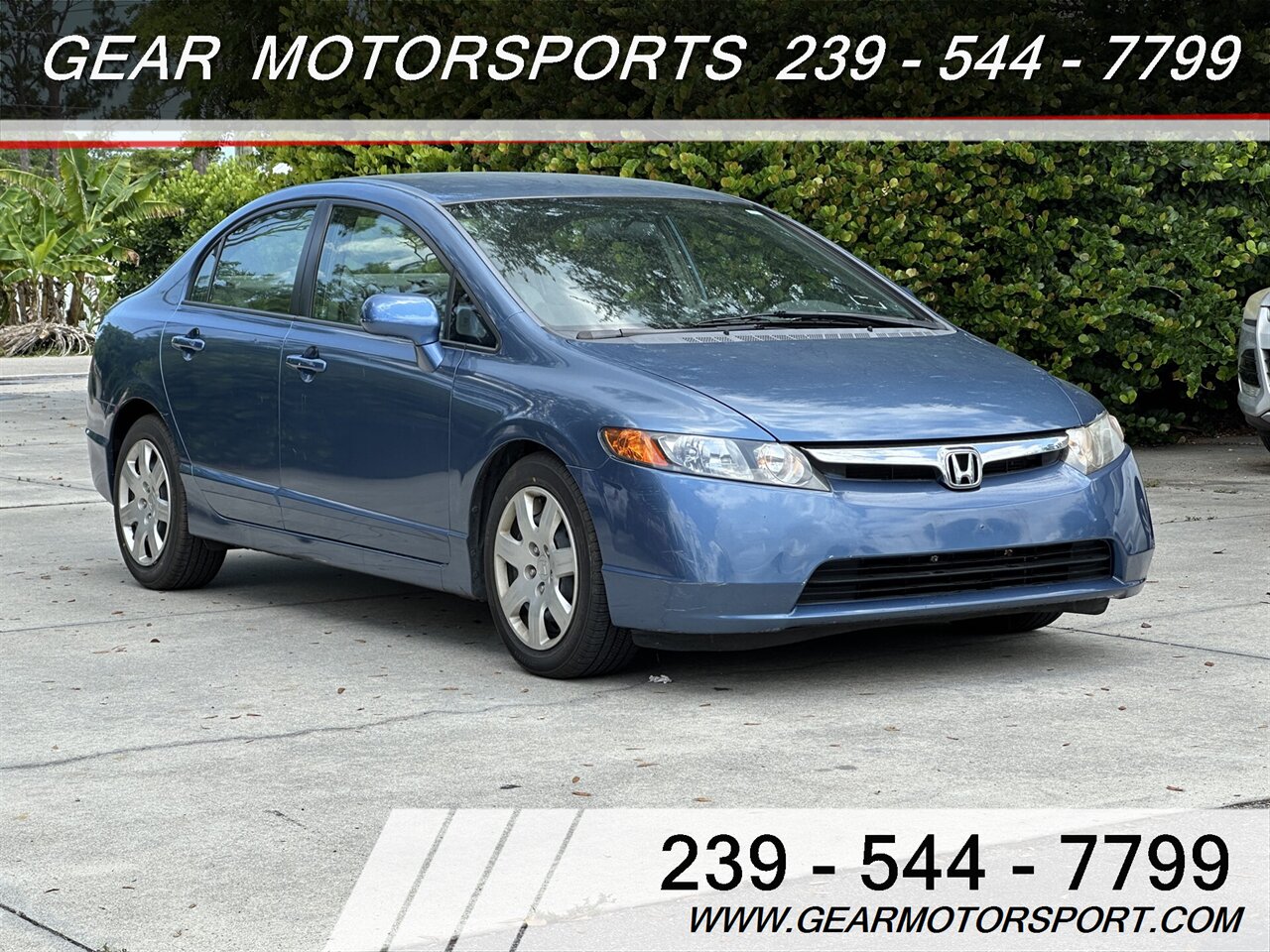 2007 Honda Civic LX JUST 51k MILES OWNE-OWNER, CLEAN CAR  SUPER LOW MILES - Photo 1 - Estero, FL 33928