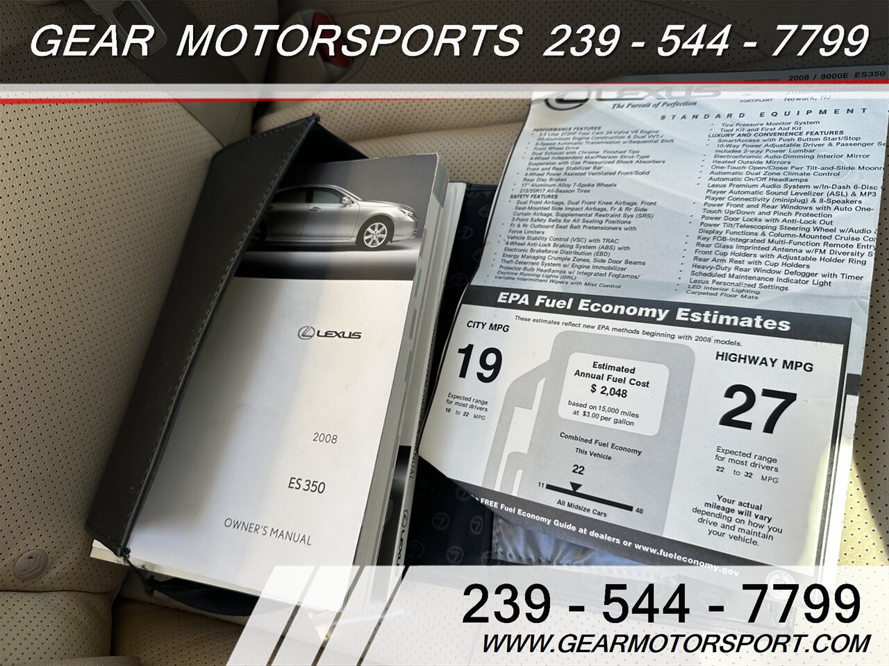 2008 Lexus ES 350 PREMIUM - Photo 11 - Estero, FL 33928