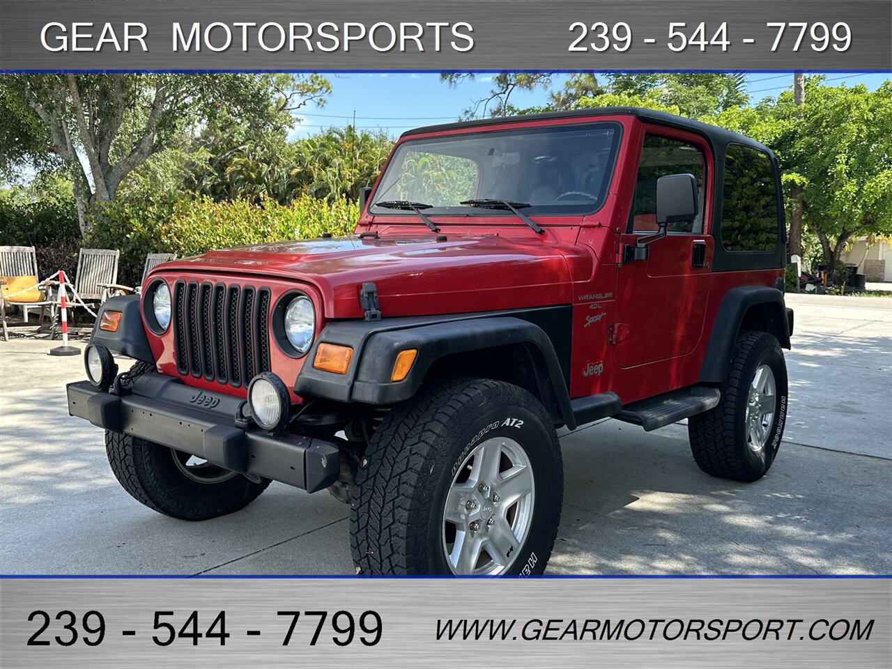 2000 Jeep Wrangler Sport 4WD 4.0L I6 - Photo 7 - Estero, FL 33928