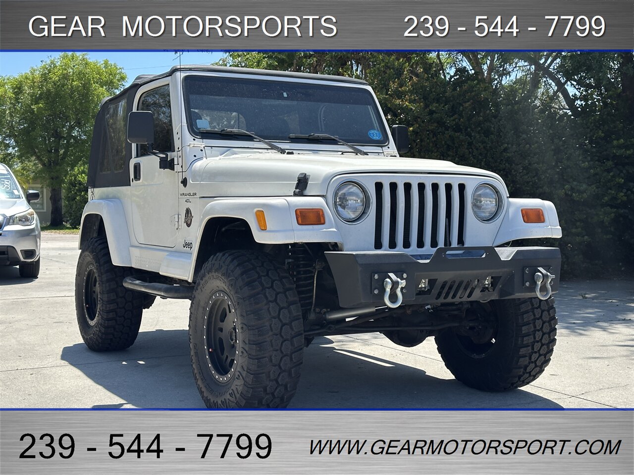 2001 Jeep Wrangler Sahara 4WD 4.0L 6 Cylinder, 5-Speed Manual   - Photo 4 - Estero, FL 33928
