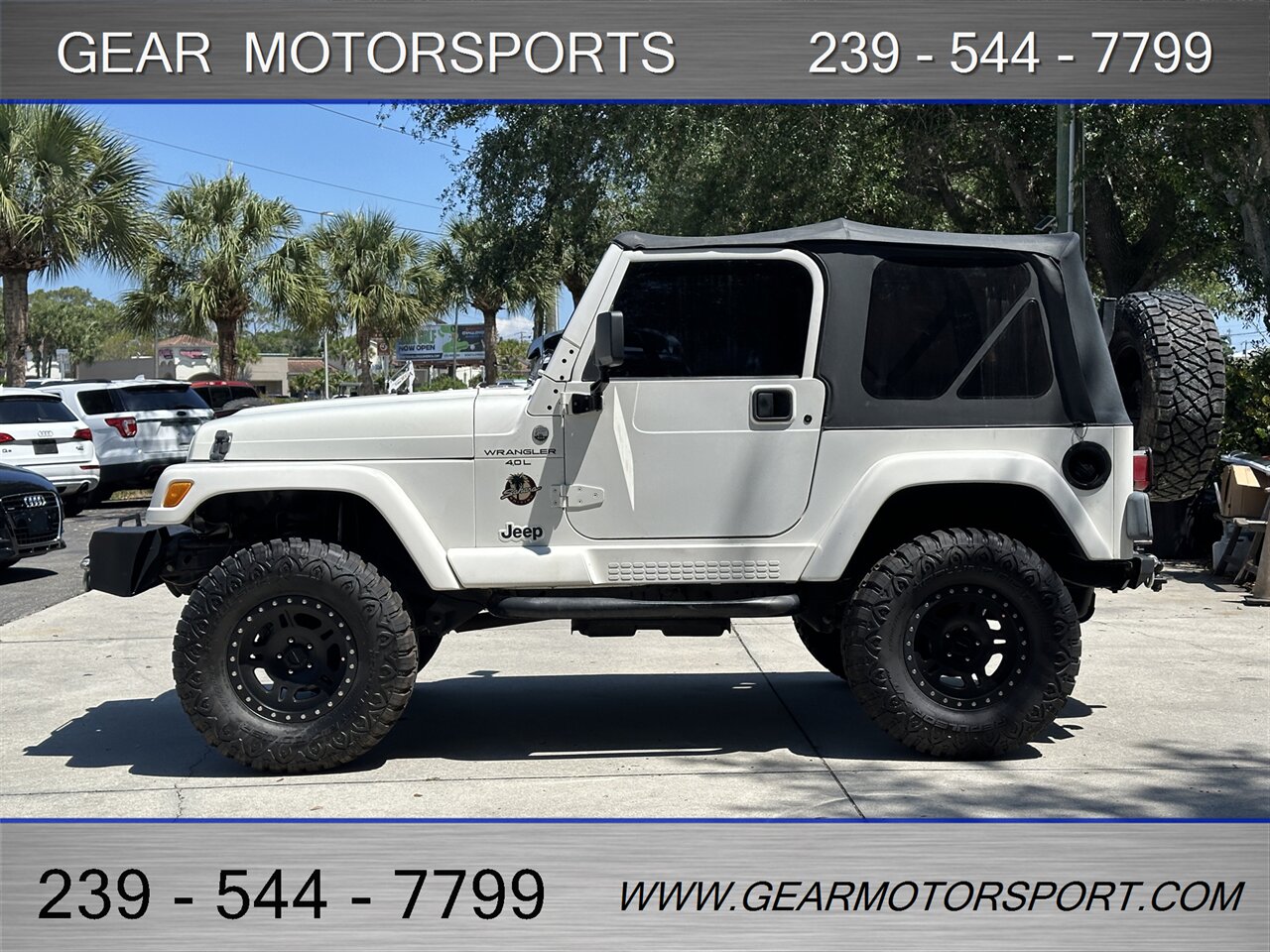 2001 Jeep Wrangler Sahara 4WD 4.0L 6 Cylinder, 5-Speed Manual   - Photo 2 - Estero, FL 33928