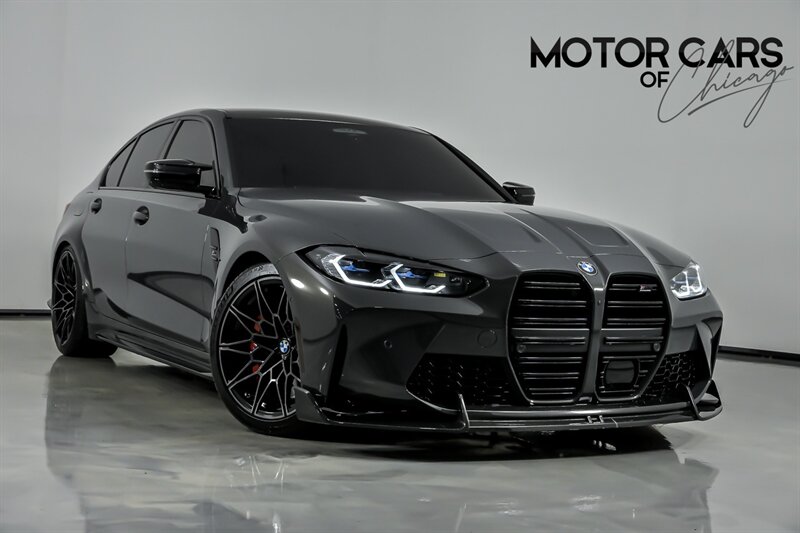 Gray (Dravit Grey Metallic) 2024 BMW M3 Competition xDrive AWD Sedan All-Wheel Drive Automatic