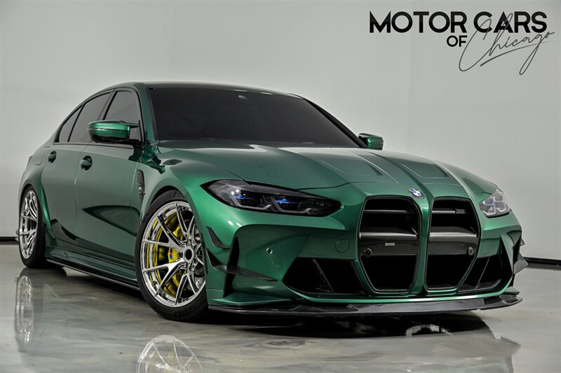 Isle of Man Green Metallic 2022 BMW M3 Sedan Rear-Wheel Drive 6-Speed Manual