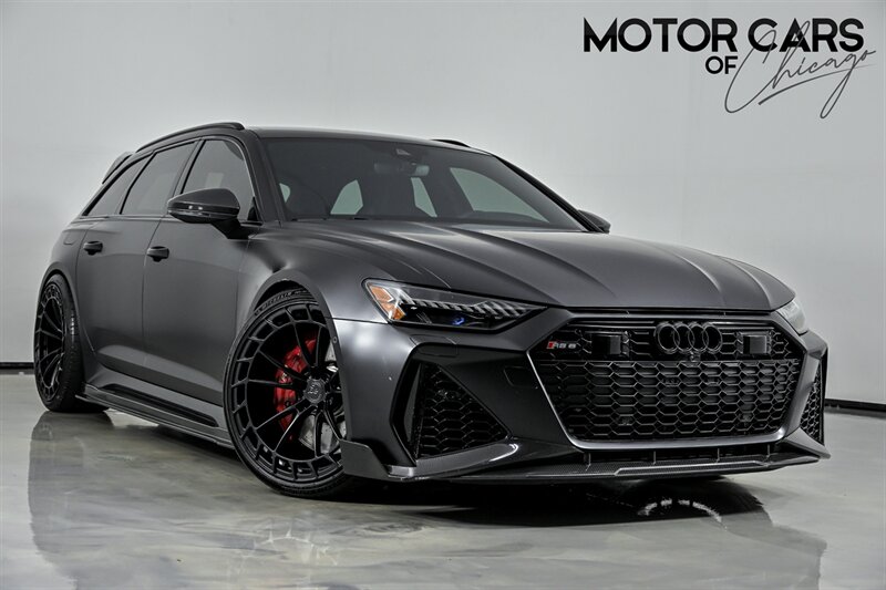 Sebring Black Crystal Effect 2021 Audi RS 6 Avant Wagon All-Wheel Drive Automatic