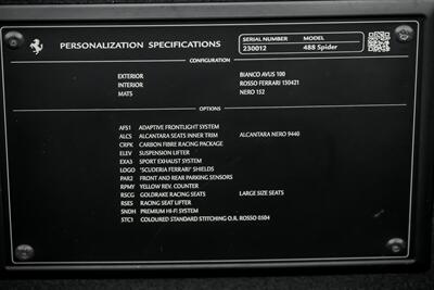 2018 Ferrari 488 Spider CARBON WHEEL & RACING SEATS   - Photo 19 - Joliet, IL 60435