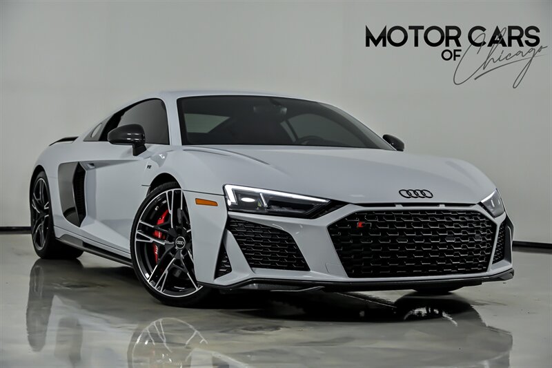Ibis White 2023 Audi R8 Coupe All-Wheel Drive 7-Speed Automatic