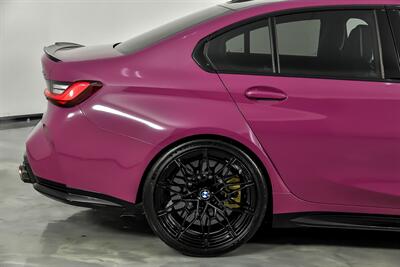 2023 BMW M3 Competition xDrive-RUBY STAR WRAP-CARBON CERAMICS   - Photo 13 - Joliet, IL 60435