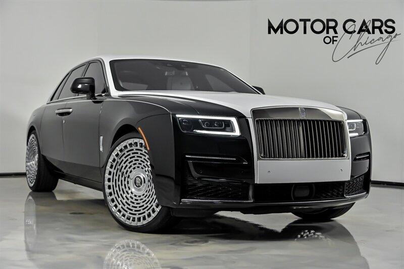 Black/White 2022 Rolls-Royce Ghost AWD Sedan All-Wheel Drive 8-Speed Automatic