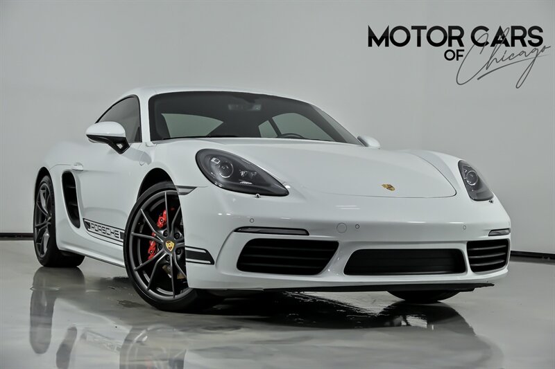 White 2018 Porsche 718 Cayman S RWD Coupe Rear-Wheel Drive 6-Speed Manual