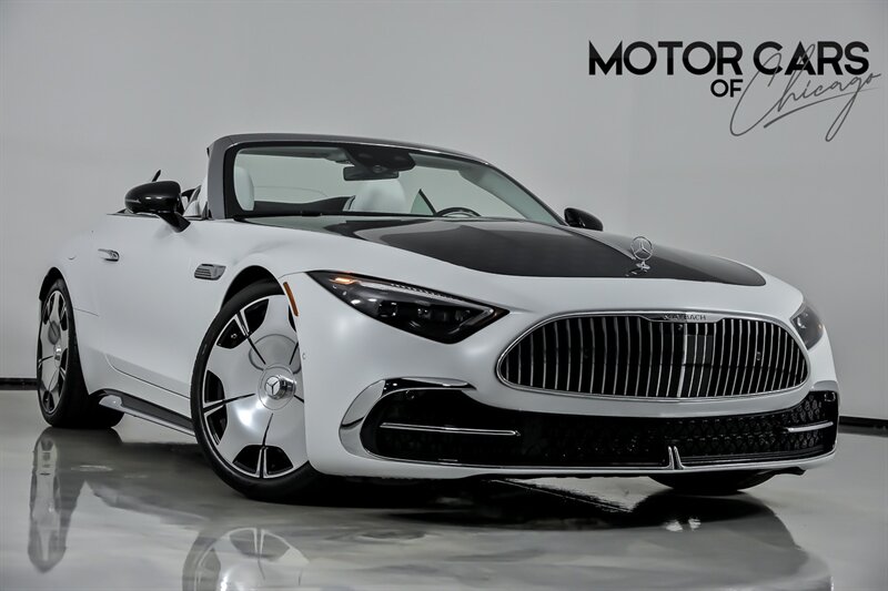 MANUFAKTUR Moonlight White Magno 2026 Mercedes-Benz SL-Class Mercedes-Maybach SL 680 Monogram Series 4MATIC Convertible All-Wheel Drive 9-Speed Automatic