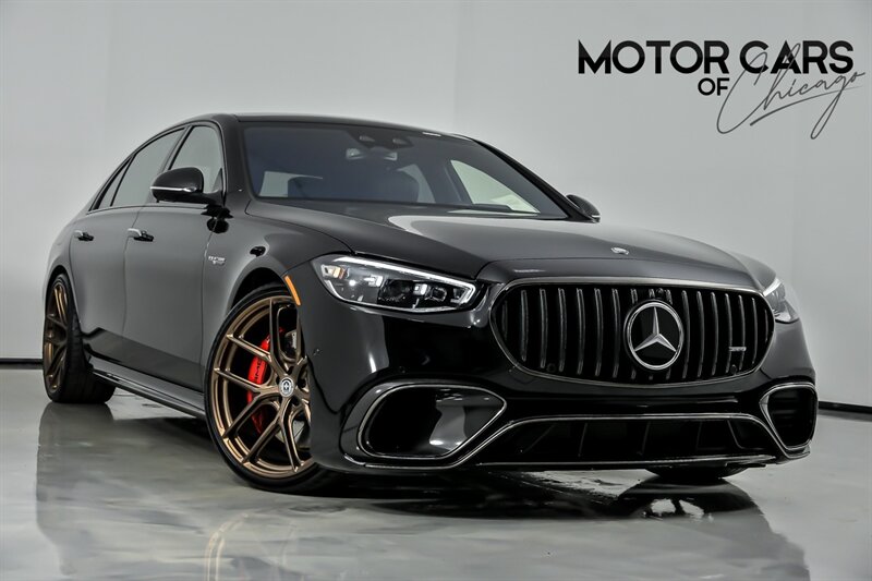 Obsidian Black Metallic 2025 Mercedes-Benz S-Class AMG S 63 E Performance 4MATIC Sedan All-Wheel Drive 9-Speed Automatic