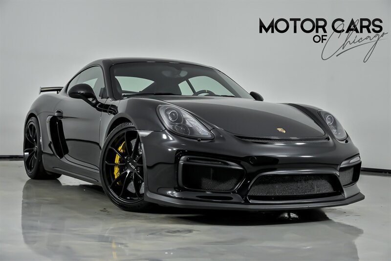 Jet Black Metallic 2016 Porsche Cayman GT4 Coupe Rear-Wheel Drive 6-Speed Manual