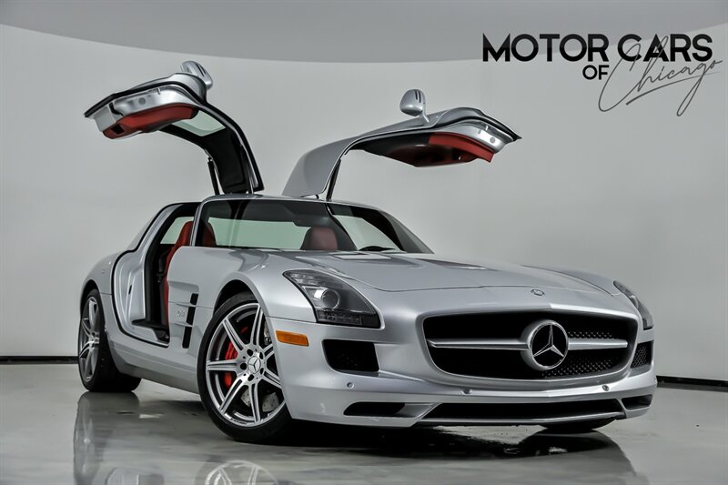 Iridium Silver Metallic 2012 Mercedes-Benz SLS AMG Coupe Rear-Wheel Drive 7-Speed Automatic