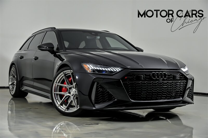 Mythos Black Metallic 2021 Audi RS 6 Avant Wagon All-Wheel Drive Automatic