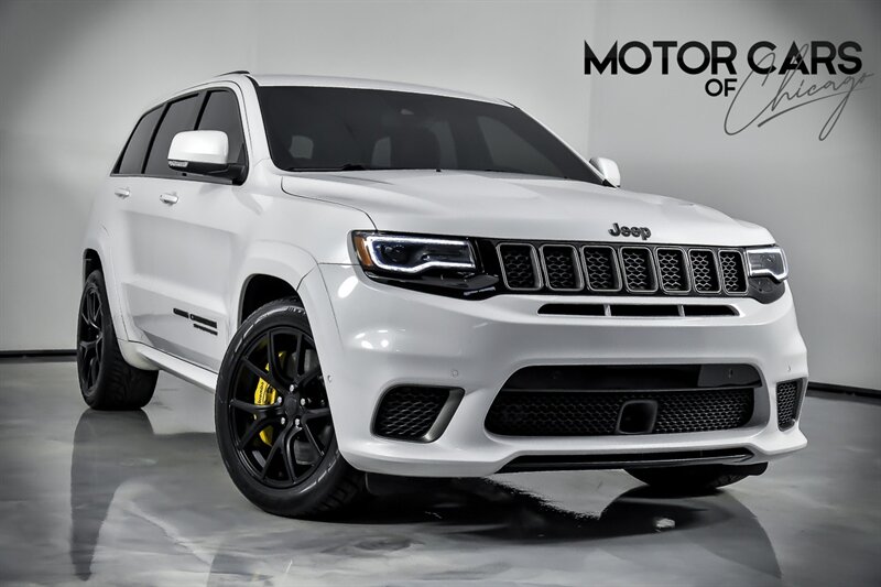 2018 Jeep Grand Cherokee Trackhawk-NEW TIRES-CLEAN CARFAX-WHITE ON RED!  