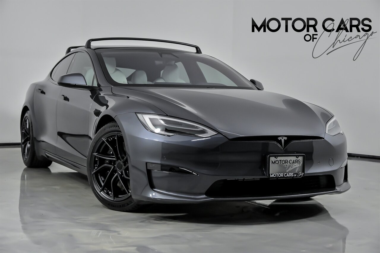 2021 Tesla Model S Plaid-FULL SELF DRIVING-WHITE GUTS!   - Photo 1 - Joliet, IL 60435