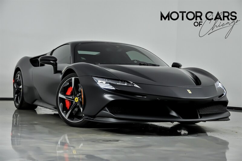 FACTORY MATTE BLACK 2022 Ferrari SF90 Stradale AWD Coupe All-Wheel Drive 8-Speed Automatic