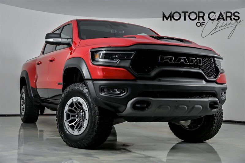 Flame Red Clear Coat 2022 RAM 1500 TRX Crew Cab 4WD Pickup Truck All-Wheel Drive Automatic