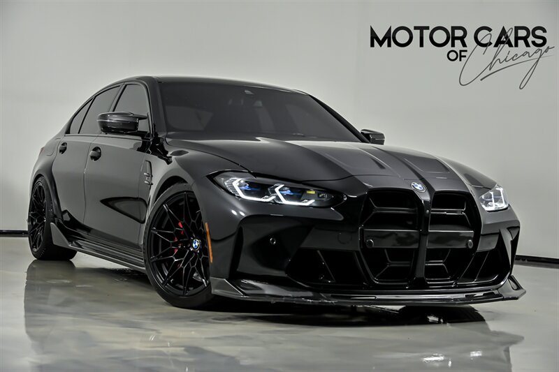 Black 2023 BMW M3 Sedan All-Wheel Drive Automatic