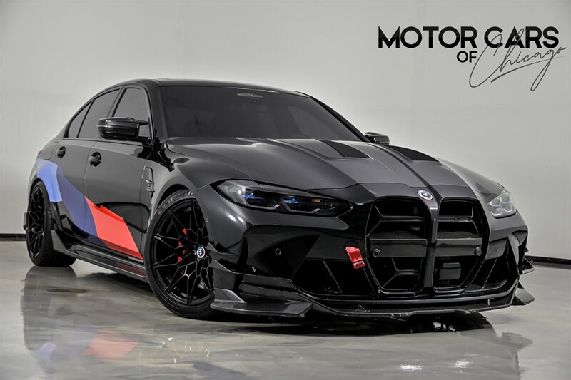 Black 2023 BMW M3 Sedan All-Wheel Drive Automatic