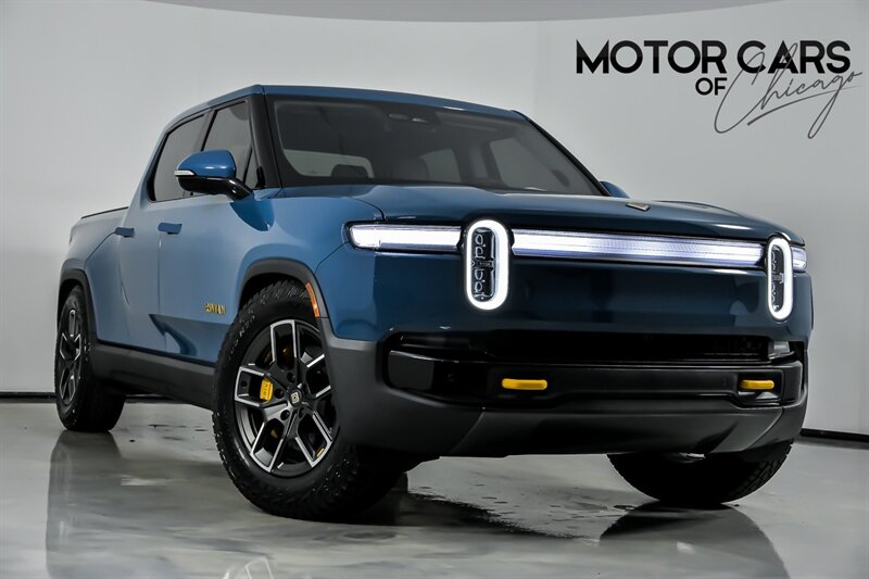 Rivian Blue 2025 Rivian R1T Ascend Tri Motor Crew Cab AWD Pickup Truck All-Wheel Drive 1-Speed Automatic