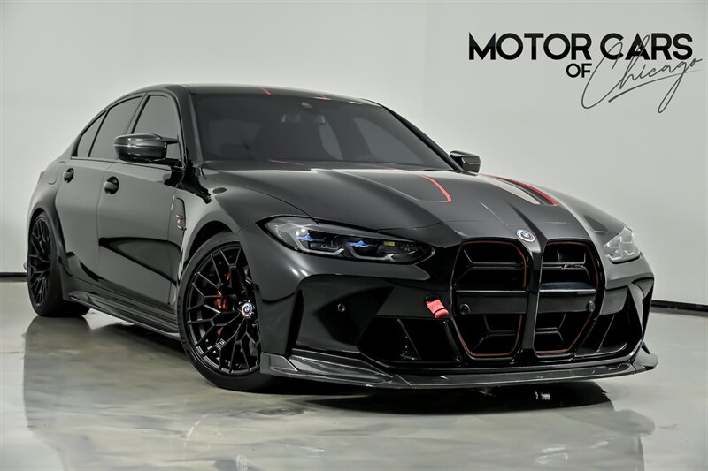 Black Sapphire Metallic 2024 BMW M3 Sedan All-Wheel Drive Automatic