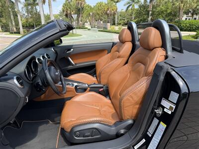 2008 Audi TT 2.0T  CONVERTIBLE !!WOW 50K MILES !! BASEBALL STITCH AMBER LEATHER INTERIOR!! RARE !! CARFAX !!954-902-9298 MATT. - Photo 7 - Pompano Beach, FL 33069