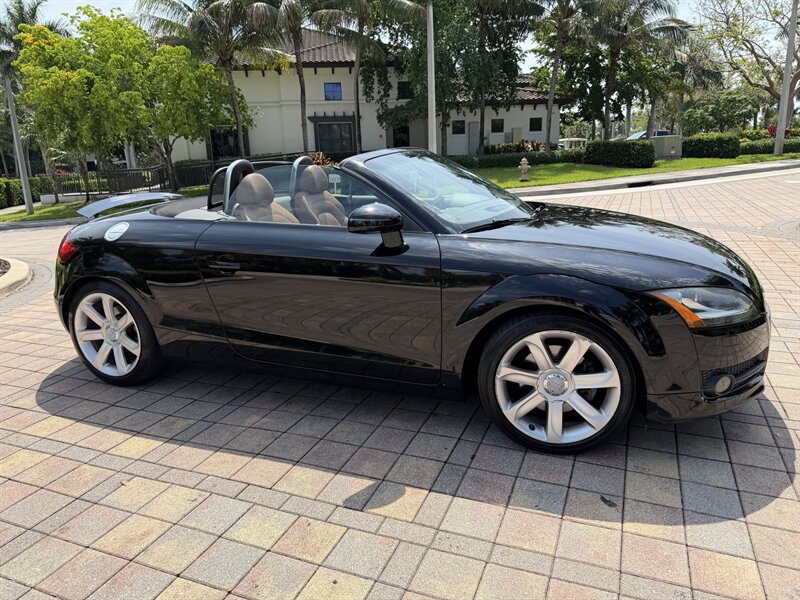 2008 Audi TT 2.0T  CONVERTIBLE !!WOW 50K MILES !! BASEBALL STITCH AMBER LEATHER INTERIOR!! RARE !! CARFAX !!954-902-9298 MATT.