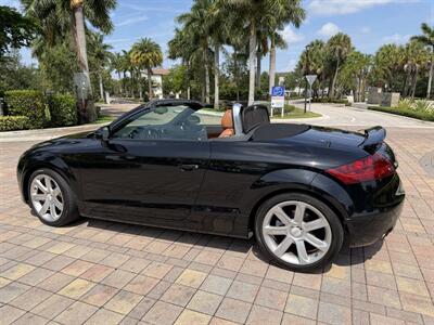 2008 Audi TT 2.0T  CONVERTIBLE !!WOW 50K MILES !! BASEBALL STITCH AMBER LEATHER INTERIOR!! RARE !! CARFAX !!954-902-9298 MATT. - Photo 24 - Pompano Beach, FL 33069