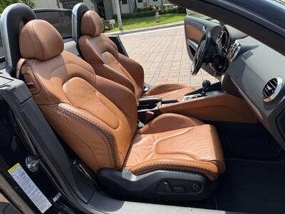 2008 Audi TT 2.0T  CONVERTIBLE !!WOW 50K MILES !! BASEBALL STITCH AMBER LEATHER INTERIOR!! RARE !! CARFAX !!954-902-9298 MATT. - Photo 8 - Pompano Beach, FL 33069