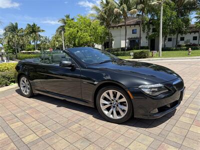 2008 BMW 650i CONVERTIBLE !! ONLY 44K MILES !!! GARAGE KEPT !! TRIPLE BLK !!2 OWNERS !! CLEAN CARFAX !! - Photo 1 - Pompano Beach, FL 33069