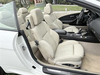 2008 BMW 650i  CONVERTIBLE !! 50K MILES !!  SPORT PKG !! HEAD UP DISPLAY !  954-902-9298 !! - Photo 82 - Pompano Beach, FL 33069