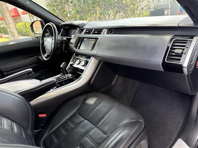 2014 Land Rover Range Rover Sport Autobiography  SUPER LOW MILES 77K !! SUPERCHARGED   AUTOBIOGRAPHY DYNAMIC !! BLACK ON BLACK !!510HP!! - Photo 39 - Pompano Beach, FL 33069