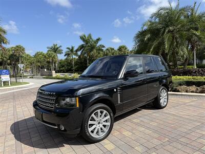 2012 Land Rover Range Rover Supercharged  WOW 77K MILES !! TV DVD !! NAVI A/C HTD SEATS !!CARFAX - Photo 2 - Pompano Beach, FL 33069