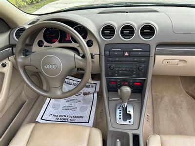 2004 Audi A4 1.8T  CONVERTIBLE !! WOW 41K !!  CLEAN CARFAX !! - Photo 20 - Pompano Beach, FL 33069