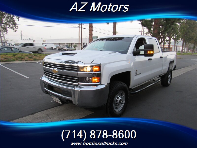 2018 Chevrolet Silverado 2500HD DURAMAX W/T crew cab 4x4 diesel   - Photo 1 - Orange, CA 92867